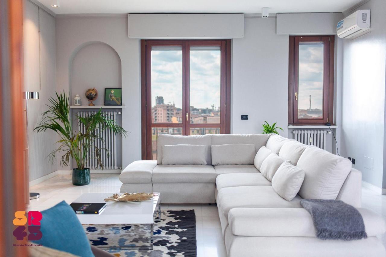 Stelvio Rooftop - Penthouse Skyline With Terrace And Jacuzzi Милан Экстерьер фото
